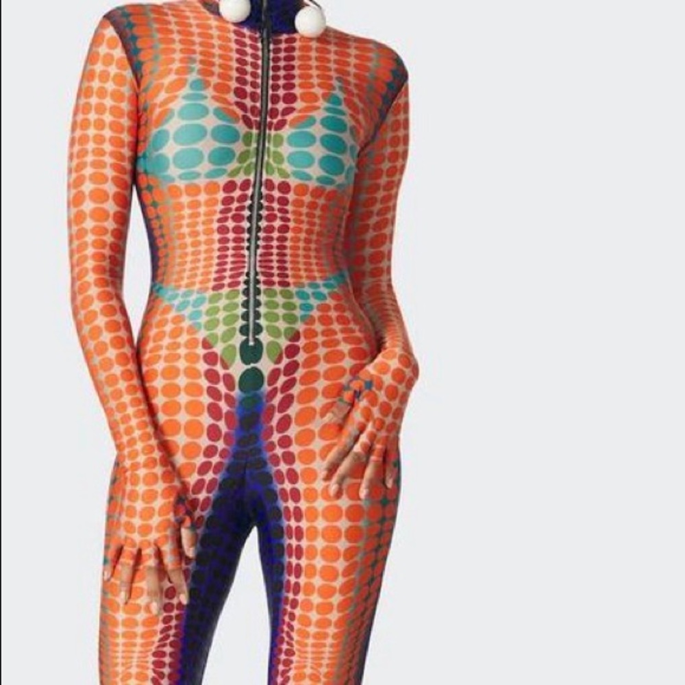 Orange Dots Jumpsuit